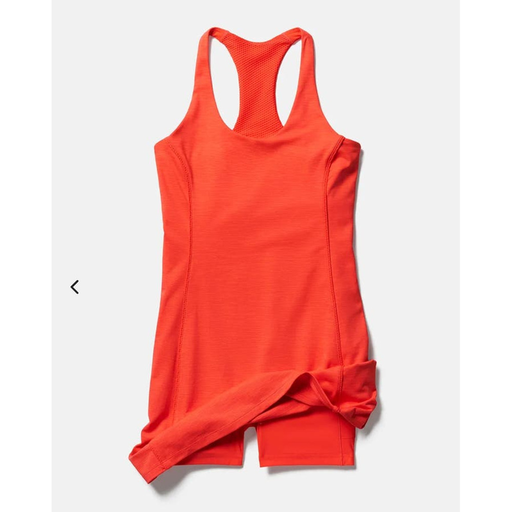 NWT OV Outdoor Voices Doing Things Dress with shorts - LARGE - hot coral - LARGE